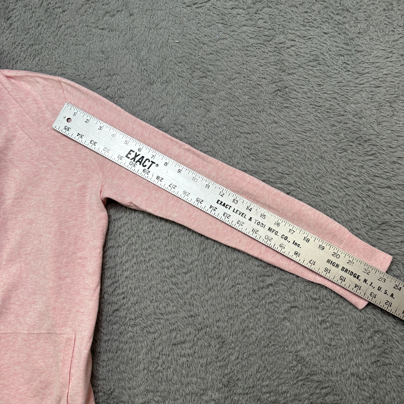 Lands End Cardigan Womens M Pink Ombre Open Front Sweater image 10