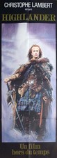 HIGHLANDER - LAMBERT / CONNERY - STYLE D DOOR PANEL ADVANCE MOVIE MOVIE POSTER
