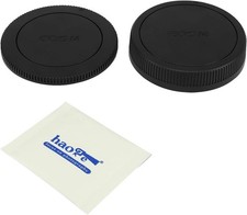 Camera Body Cap and Rear Lens Cap Cover Kit for Canon EOS-M EOSM EF-M EFM Mount