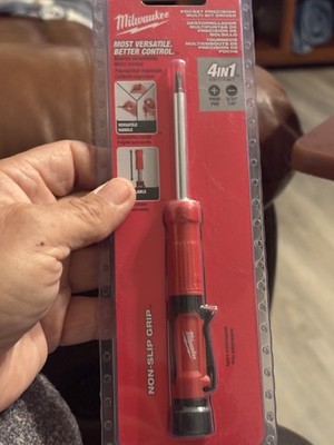 Milwaukee 48-22-2932 4-in-1 Pocket Precision Multi-Bit Screwdriver. NIP. G4-994