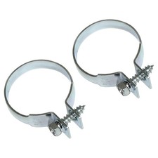 Exhaust Tail Pipe Muffler Hanger Clamp 2 14 Zinc 1964-72 Chevelle Skylark 2pc
