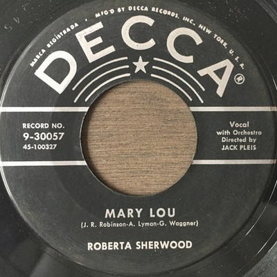 Roberta Sherwood - Mary Lou / Should I Try Again - Used Vinyl Record  - G8100z