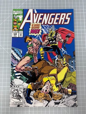 Marvel Comics The Avengers #349 Copper Age Comic Great Cover Spider-Man Thor etc
