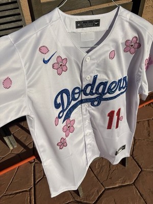 Hand Bedazzled Sasaki Nike Dodgers Jersey Size Medium