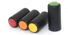 4PC Bulk colorful Wireless Mic Battery Screw on Cap/cup/cover Microphone Cove...