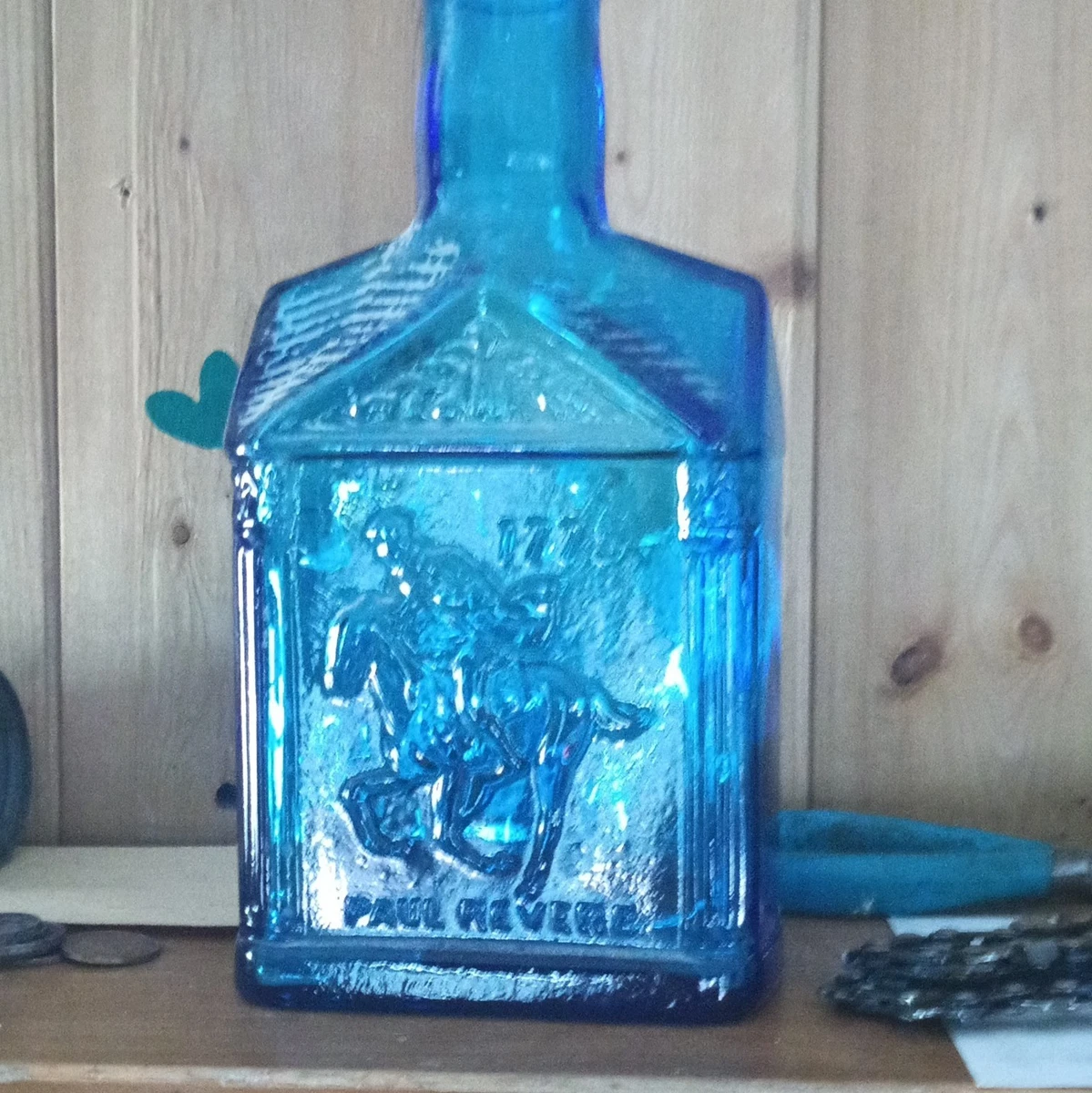 Glass Blue Collectible Decorative 1900-1919 Time Period