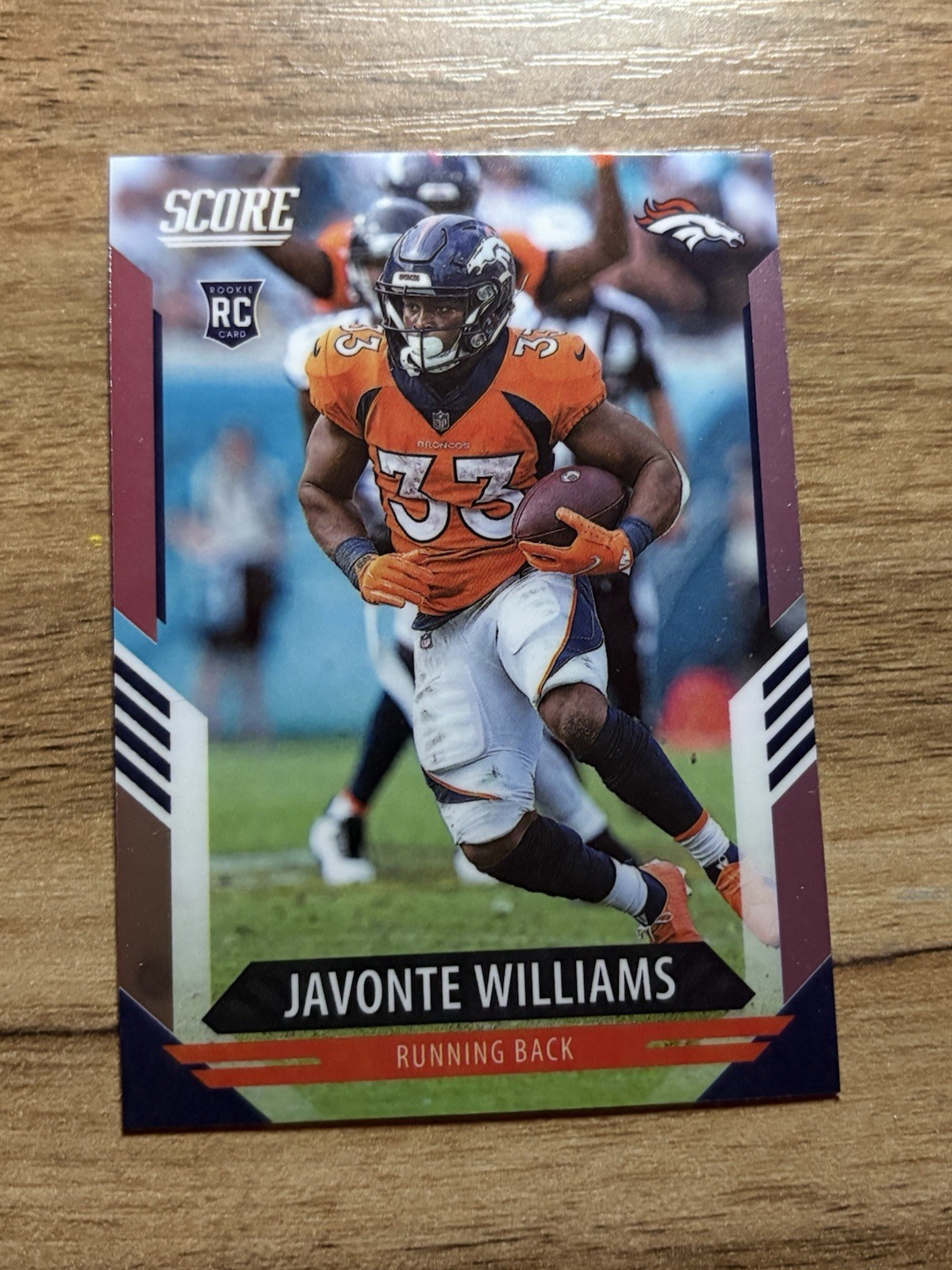 2021 Panini Chronicles Score - Javonte Williams RC - Rookie #419 - Broncos