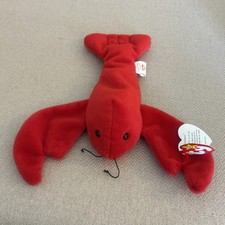 EXTREMELY RARE Pinchers The Red Lobster Ty Beanie Baby June 19 1993 PVC ERRORS