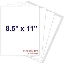 White Cardstock 8.5 X 11 230Gsm Cover Cardstock Paper 85 Lb Heavy Card Stock f