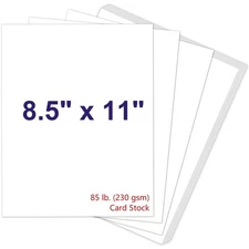 White Cardstock 8.5 X 11 230Gsm Cover Cardstock Paper 85 Lb Heavy Card Stock f