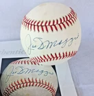 JOE DIMAGGIO Signed Autographed Baseball Yankees SWEET SPOT JSA LOA Bobby Brown