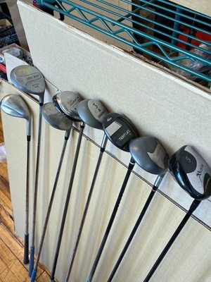 Lot 13 Golf Woods Cobra Adams Tight Lies Voit Mercury II Xplosion RH Clubs