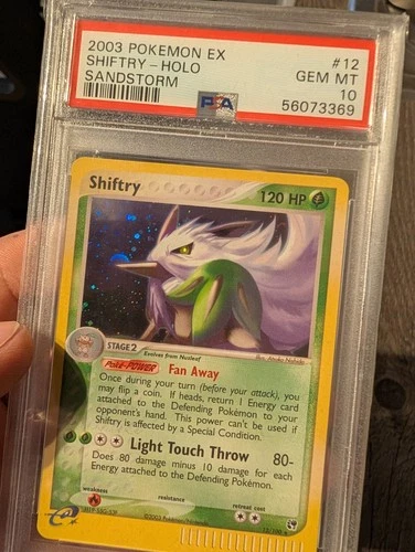 Pokemon - PSA 10 - Shiftry - Holo - # 12 EX SANDSTORM**
