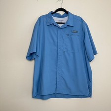 Eddie Bauer Tech Woven Button Up Shirt UPF Protection Moisture Wicking Men's XXL