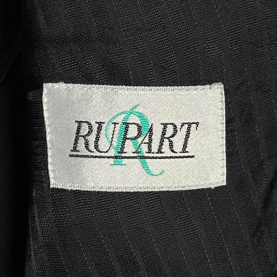 Double-breasted black suit setup bubble vintage c… - image 15