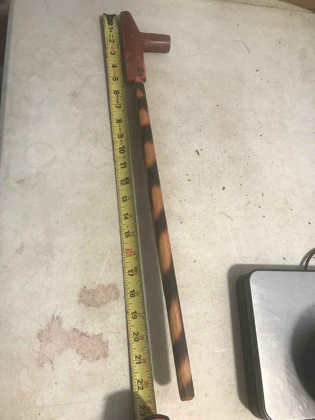 Peace Pipe Pipestone, MN Catlinite-Hand Carved Calumet- 23 inches Red Pipestone