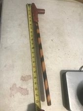 Peace Pipe Pipestone, MN Catlinite-Hand Carved Calumet- 23 inches Red Pipestone