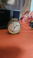 Vintage Zineth Desk Travel Clock Swiss Working