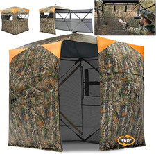Hunting Blind -360  See Through 2/3/4 Person Ground Blinds for Deer Hunting