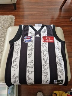 2005 Collingwood Magpies AFL Signed Heritage Guernsey Jumper Jersey