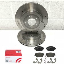 Für Skoda Fabia 1.9 Vrs Kreuz Gebohrt Brembo Bremsscheiben Vorne Beläge 288mm