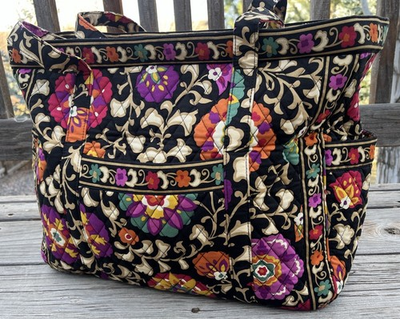 #ad #ad Vera Bradley Suzani XL Quilted Floral Weekender Tote Bag $49.99