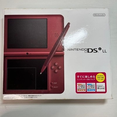 6-169 ニンテンドーDSi LL ワインレッド 箱付き Nintendo DSi LL Portable Video Game Console - Wine Red - Japanese