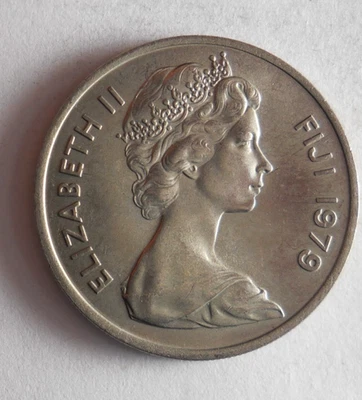 1979 FIJI 10 CENTIMES - Pièce Excellente - EXPÉDITION GRATUITE - Bin #350 - Photo 1/2