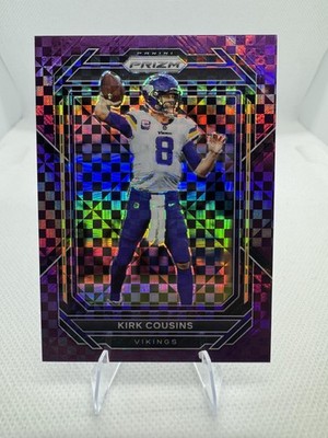 Kirk Cousins 2022 Panini Prizm Purple Power Color Match #/49 #187