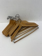 Vintage Wood Hangers Lot Trouser Bar closet pants suit jacket clothing organizer
