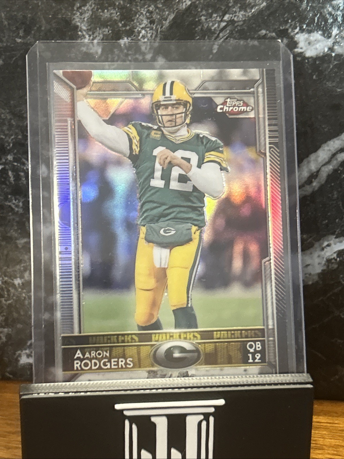 2015 TOPPS CHROME REFRACTOR #2 AARON RODGERS PACKERS