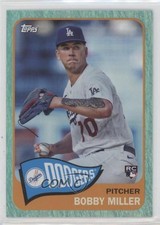 2023 Topps Archives 1965 Topps Aqua Sparkle Foil 38/75 Bobby Miller #166 16we