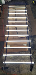 12x Quasar Q50SG 4' 50W Bi-Color 3000/5600k LED Bar 24' Hanging Ladder Light Kit