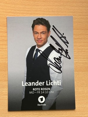 Leander Lichti - Rote Rosen - Autogrammkarte original signiert - #49121