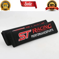2pcs Seat Belt Shoulder Pads Embroidered Harness Covers For Ford St Models New 2pcs Seat Belt Shoulder Pads Embroidered Harness Covers For Ford St Models New