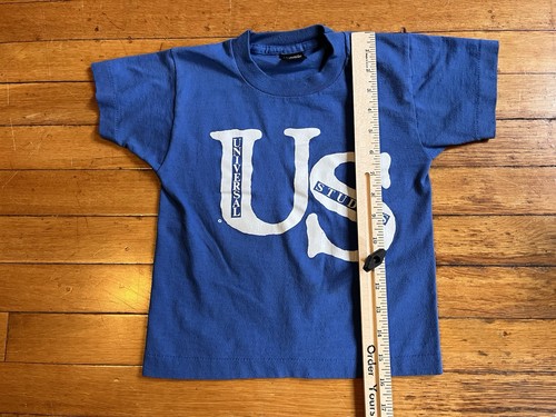 VINTAGE Universal Studios Shirt Youth 6-8 Blue Single Stitch 80s - Picture 10 of 11