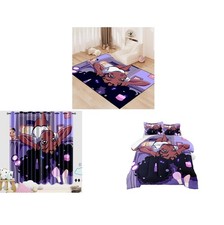 Girls Curtain  Twin Comforter Set  Rug