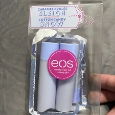 EOS Caramel Brulee SHEA LIP BALM Brand NEW Set Lot 4 Pieces Stick  Variety