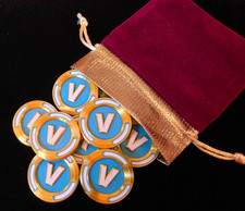 10  GOLDEN Fort nite V Bux Coins 3D Printed and Precise Colour Match Gr8 4 🎂