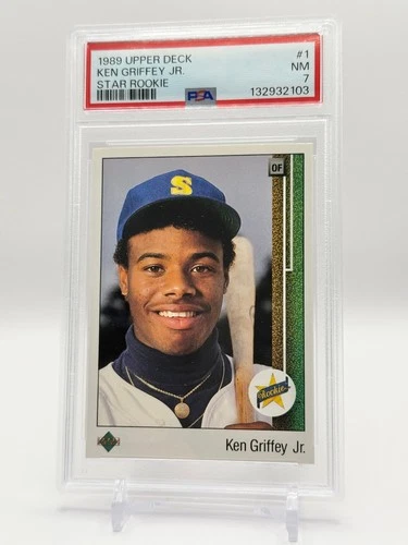 1989 Upper Deck Ken Griffey Jr Star Rookie RC #1 - PSA 7