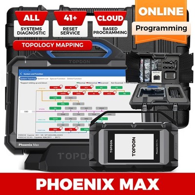 2026 TOPDON Phoenix Max ECU Coding 41+Reset Active Test Full-Range OBD2 Scanner
