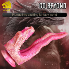 Fantasy Dragon Silicone Dildo Lifelike Thick Penis With Suction Cup Sex Toy
