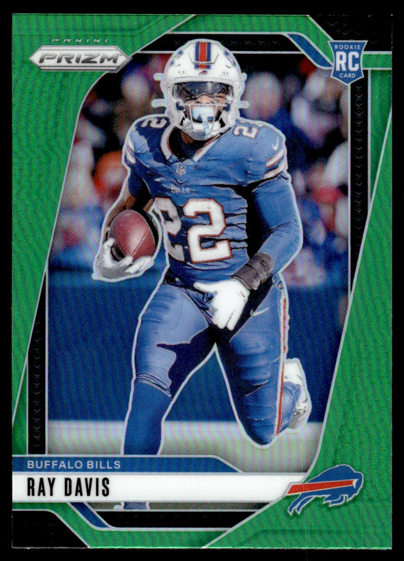 2024 Panini Prizm Green Ray Davis Rookie Buffalo Bills #382