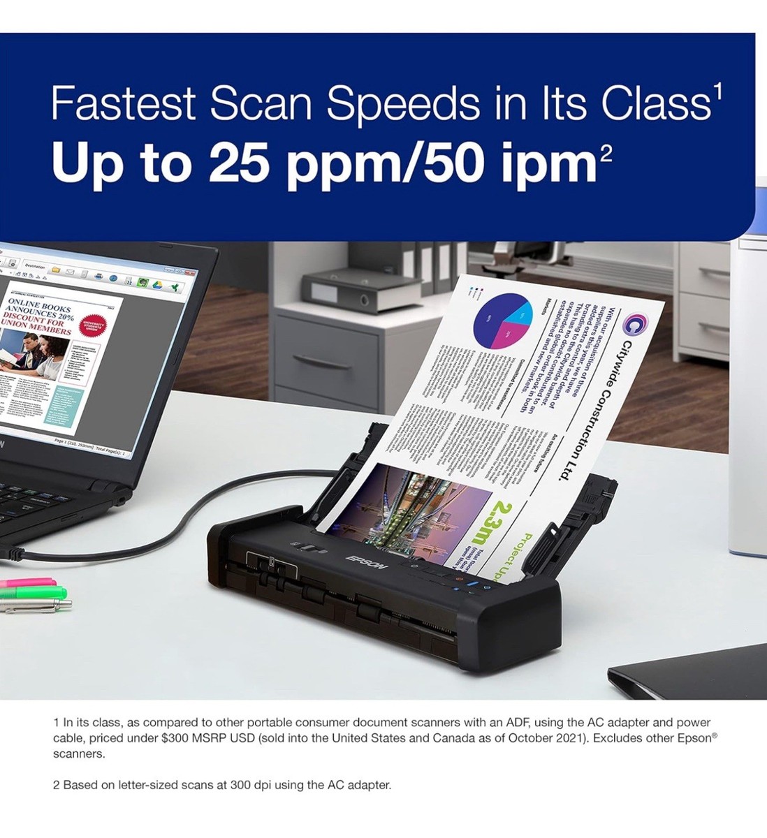 Epson WorkForce ES-200 Document Scanner for sale online | eBay