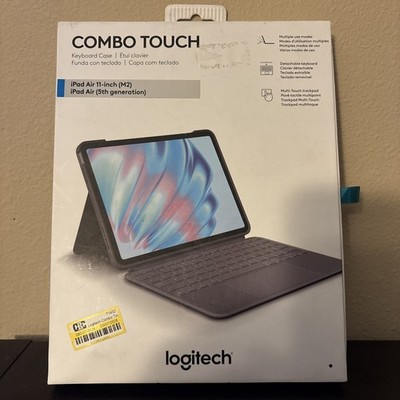 LOGITECH COMBO TOUCH KEYBOARD CASE FOR IPAD AIR 11'' M2 M3 M4 5TH GEN Gray NEW