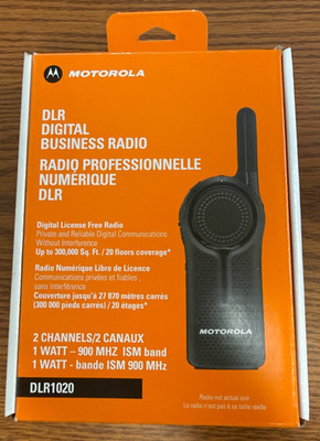 Motorola DLR1020 Black 2 Channel DLR Digital Business Two Way Radio