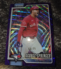 Topps George Springer Toronto Blue Jays Purple Parallel Serial #/75 TOR