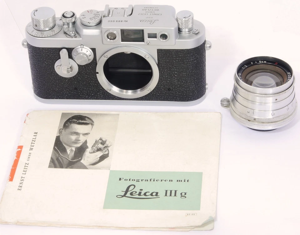Leica IIIg 35mm Rangefinder Camera made by LEITZ in 1957 + Jupiter-8 2/50 Lens - Image 2 of 4