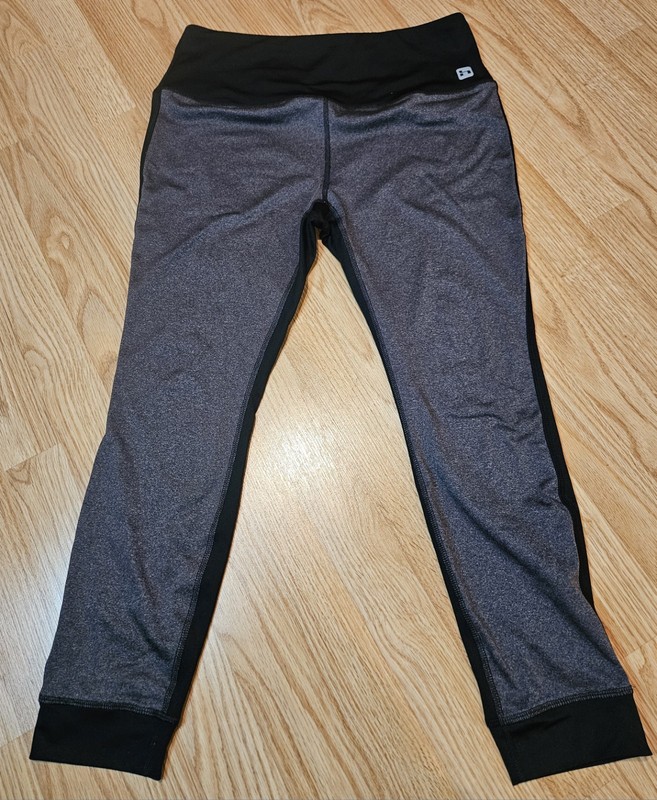 Hind H Motion Gray Black Reflect Strip Jogger Pants Leggings Women's Size XL