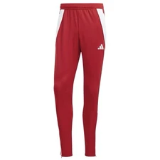 Adidas Tiro 24 NEW Training Pants Knit Soccer IV7264 Red w/ White Men's Size L